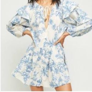 NWT Free People Sunbaked Swing Dress Tea Combo